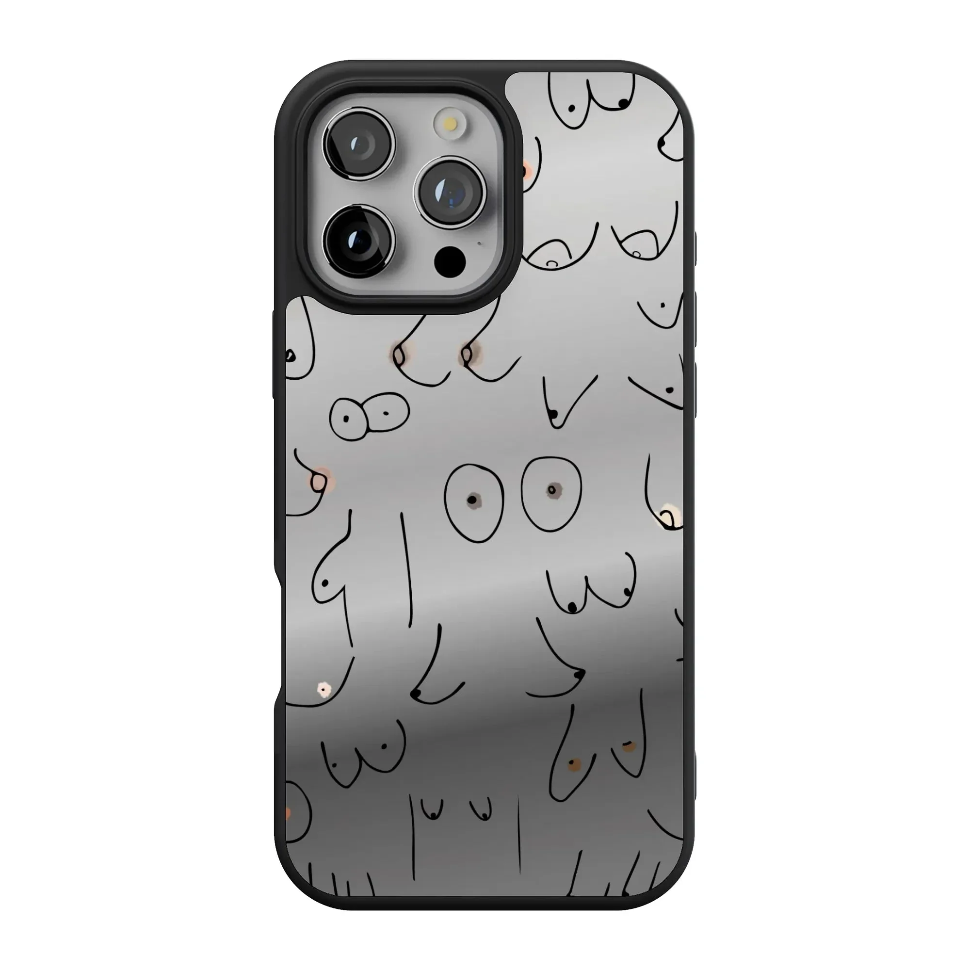 I'm With Her | Black & White Boobs Case - Image 150