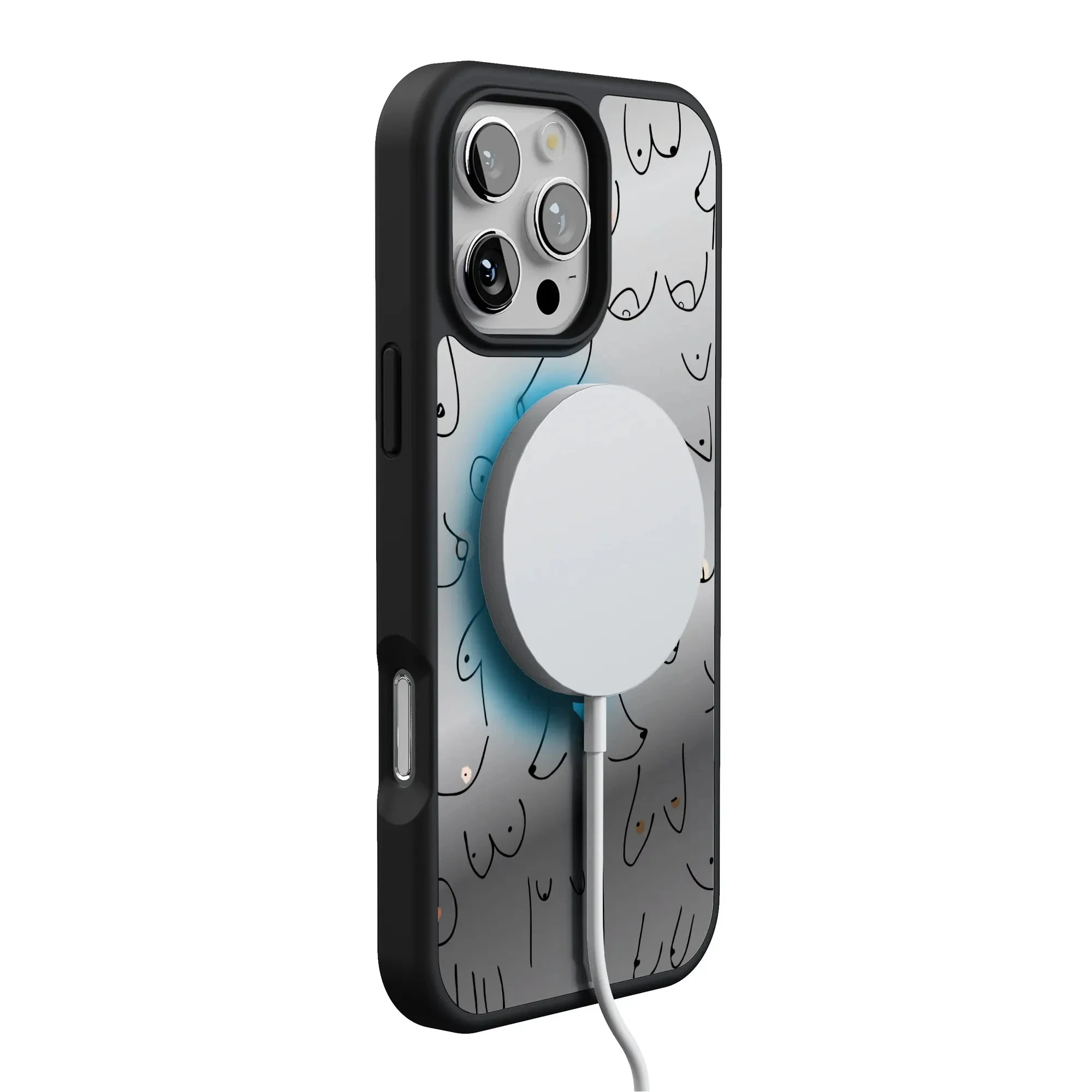 I'm With Her | Black & White Boobs Case - Image 152