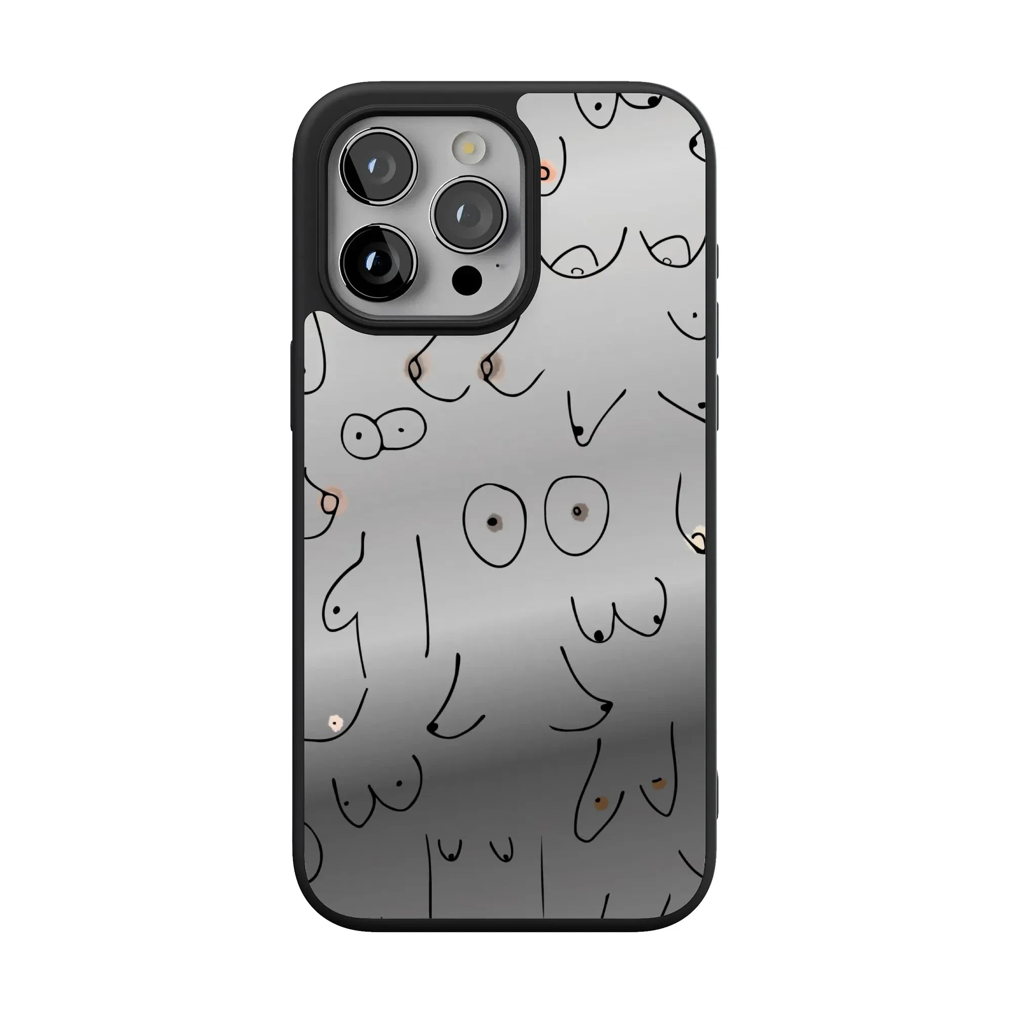 I'm With Her | Black & White Boobs Case - Image 154