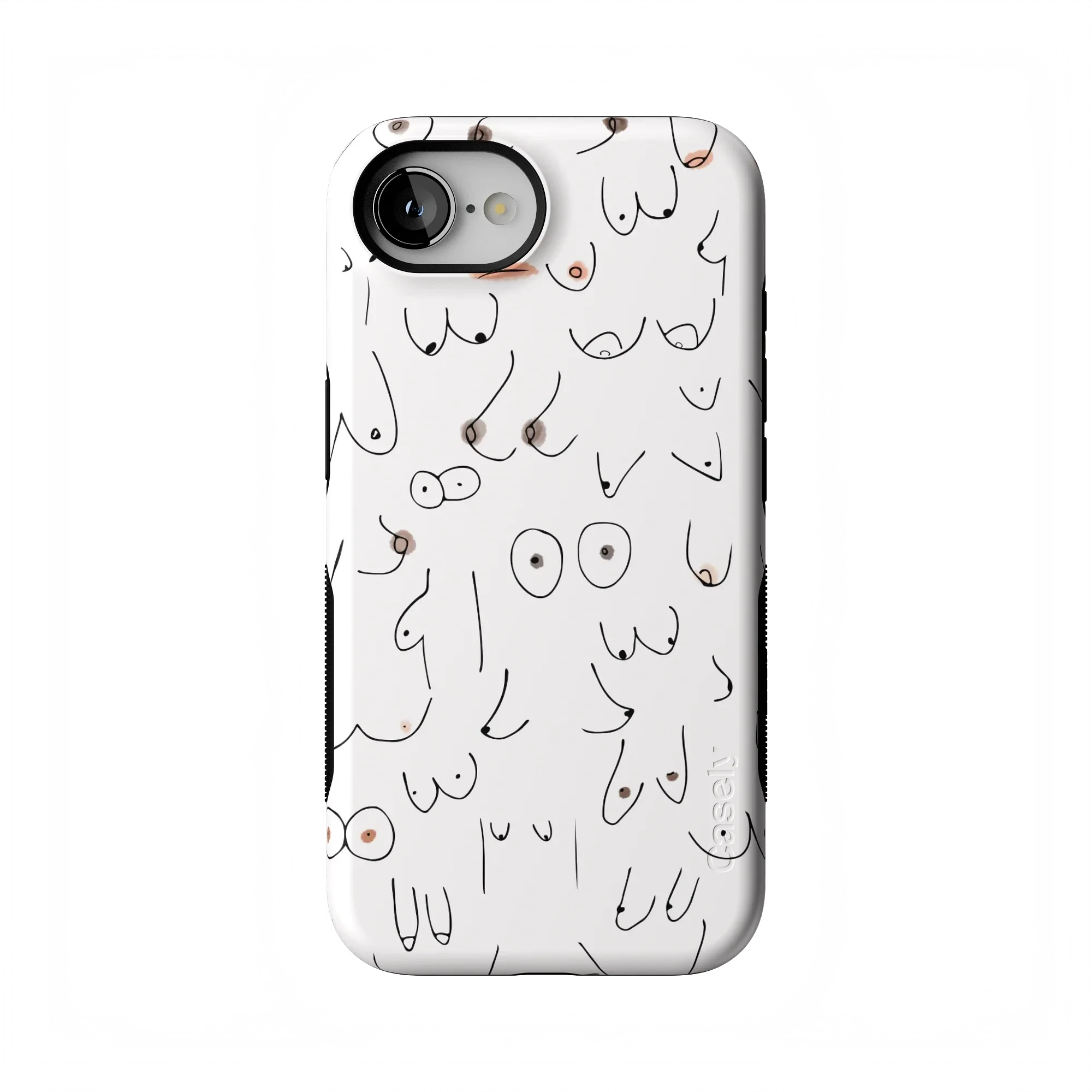I'm With Her | Black & White Boobs Case - Image 158