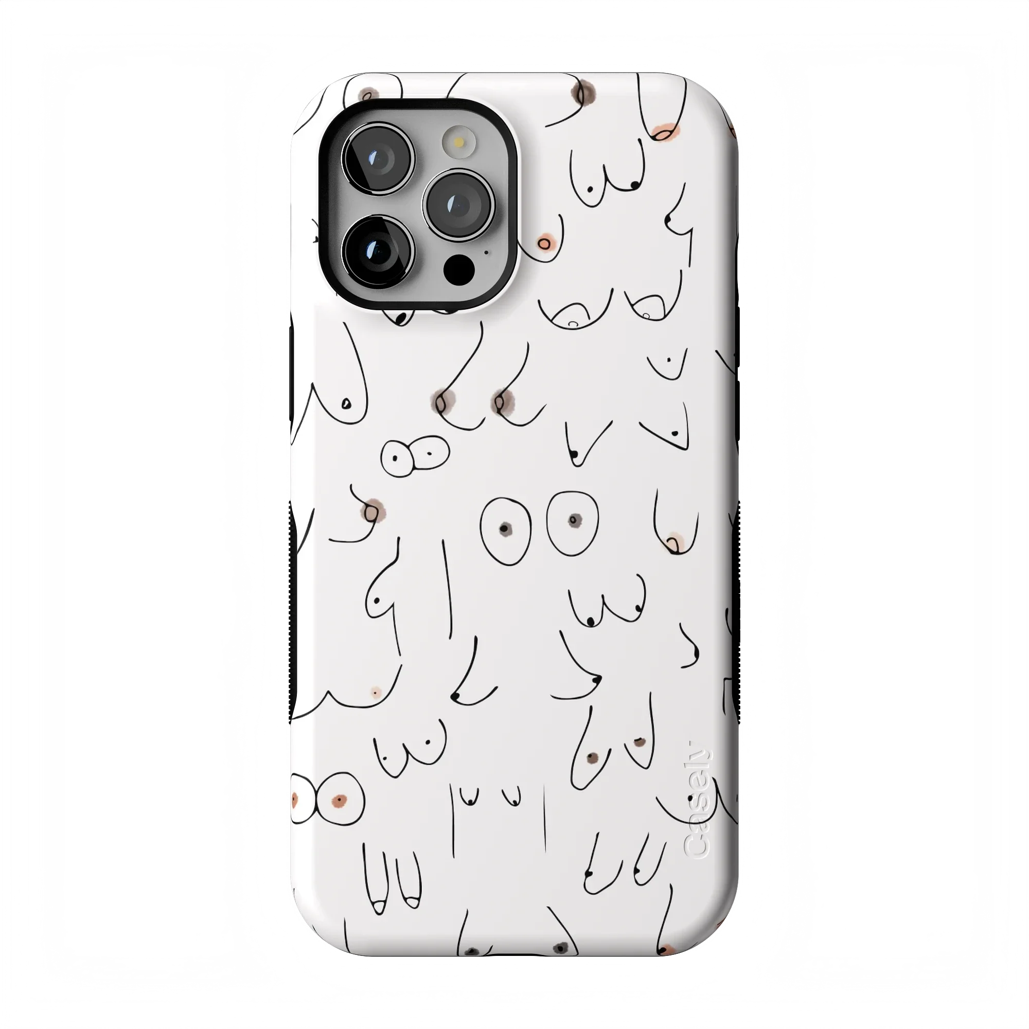 I'm With Her | Black & White Boobs Case - Image 162