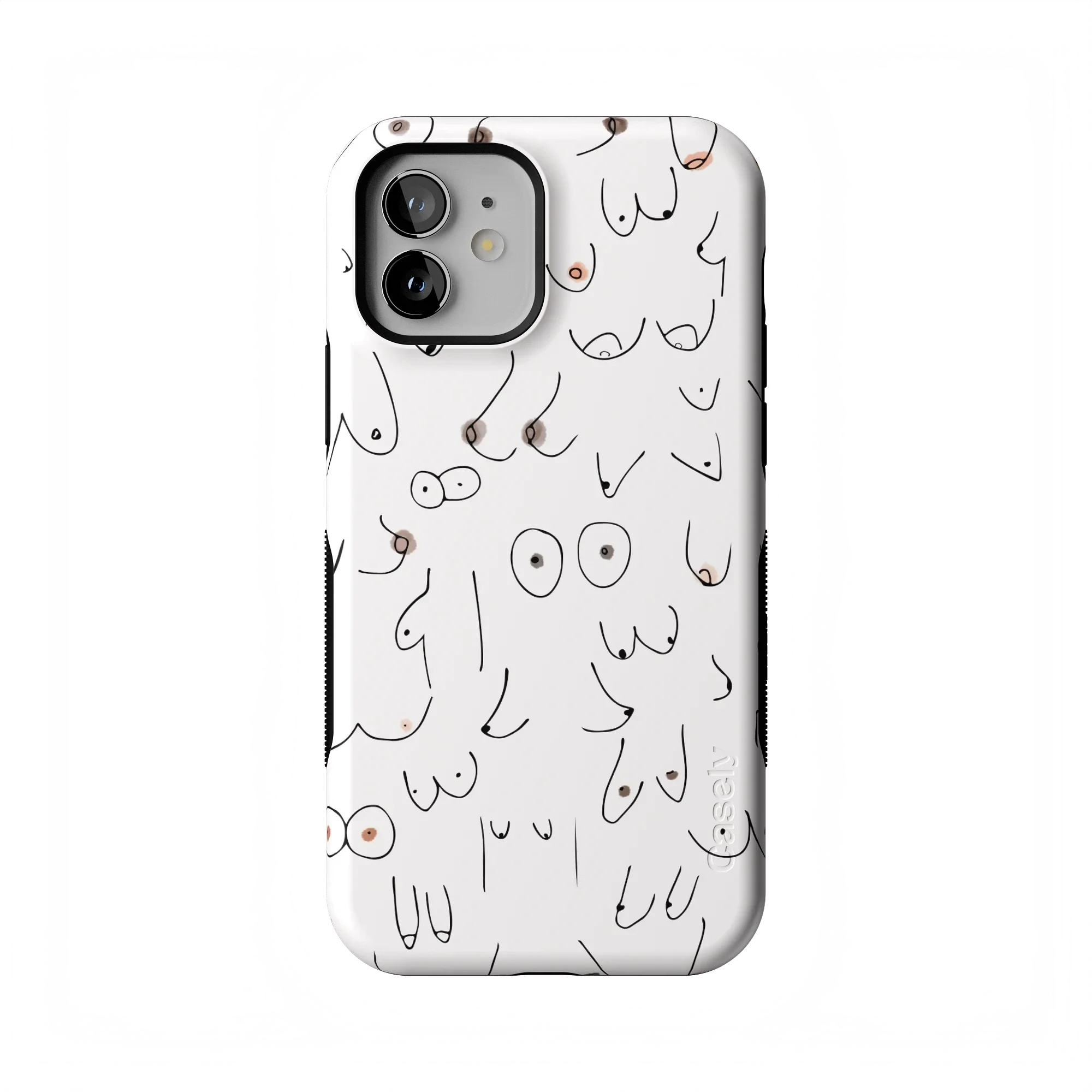 I'm With Her | Black & White Boobs Case - Image 166