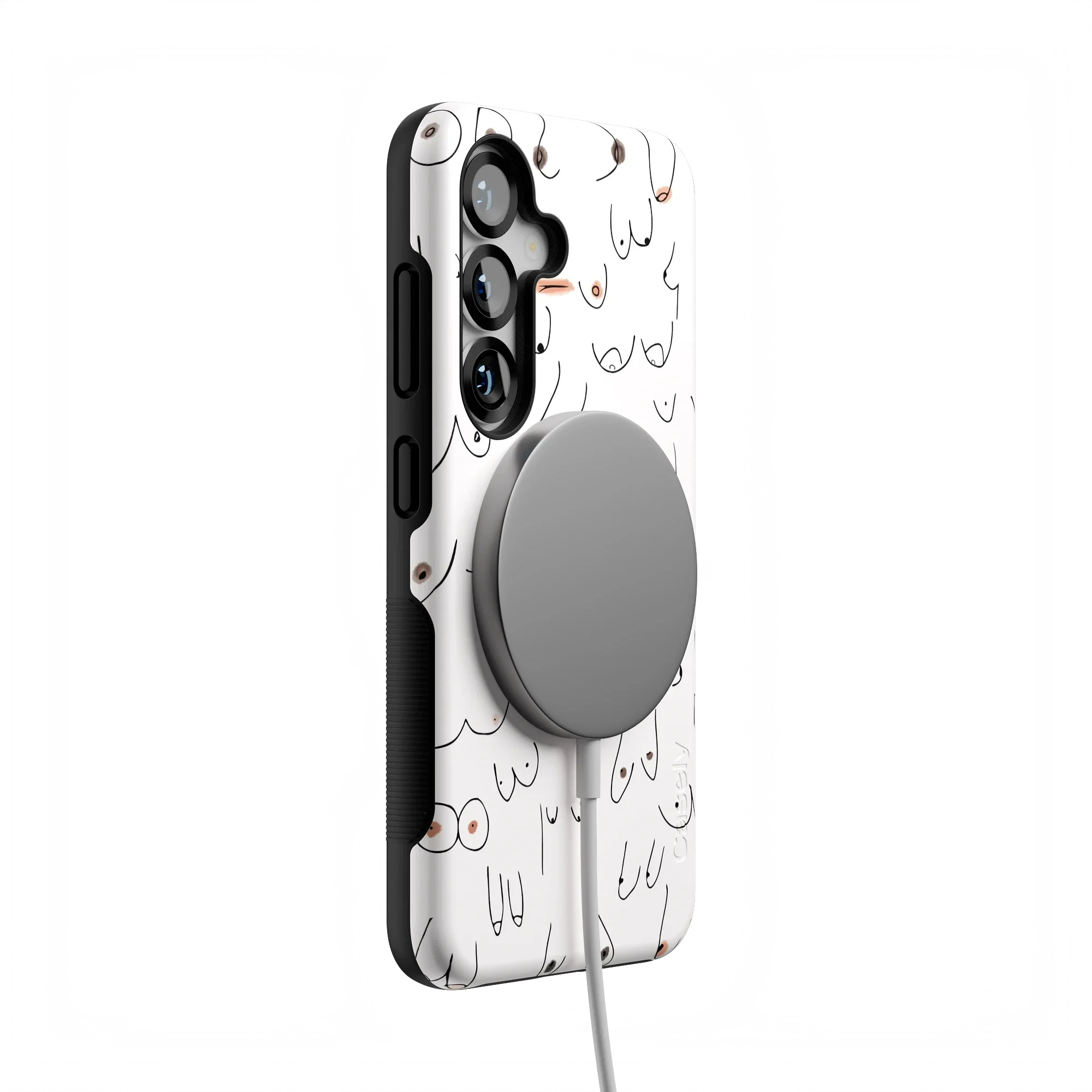 I'm With Her | Black & White Boobs Case - Image 170