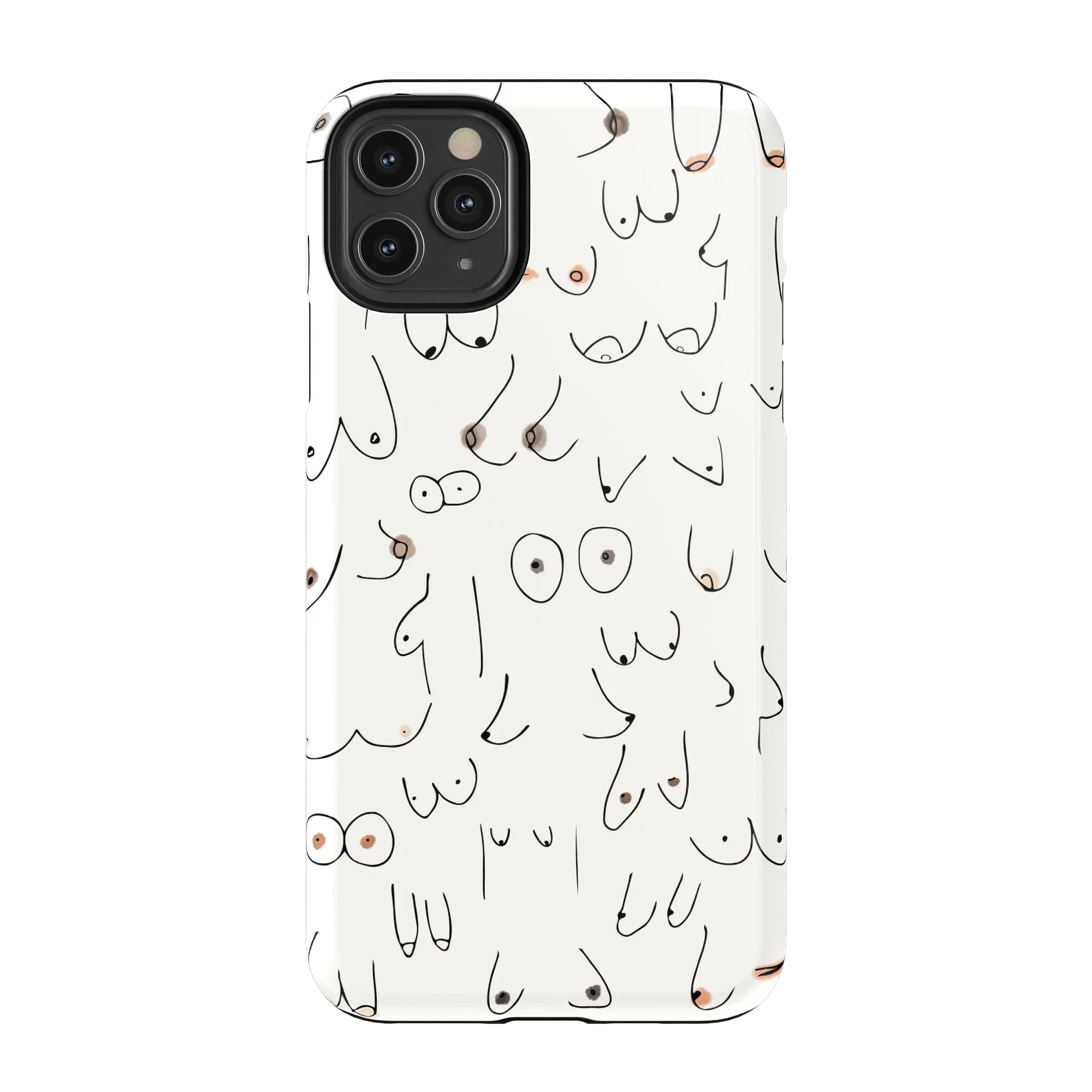 I'm With Her | Black & White Boobs Case - Image 173