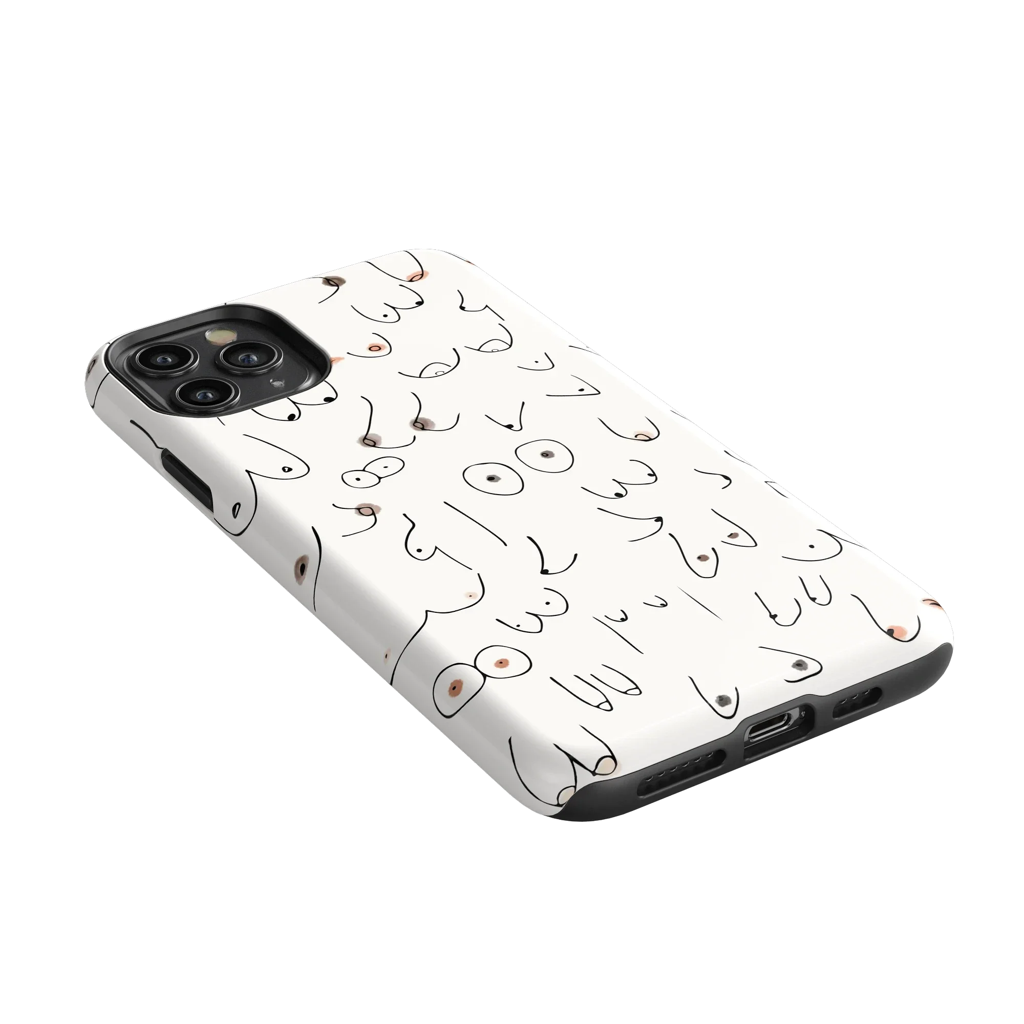 I'm With Her | Black & White Boobs Case - Image 174