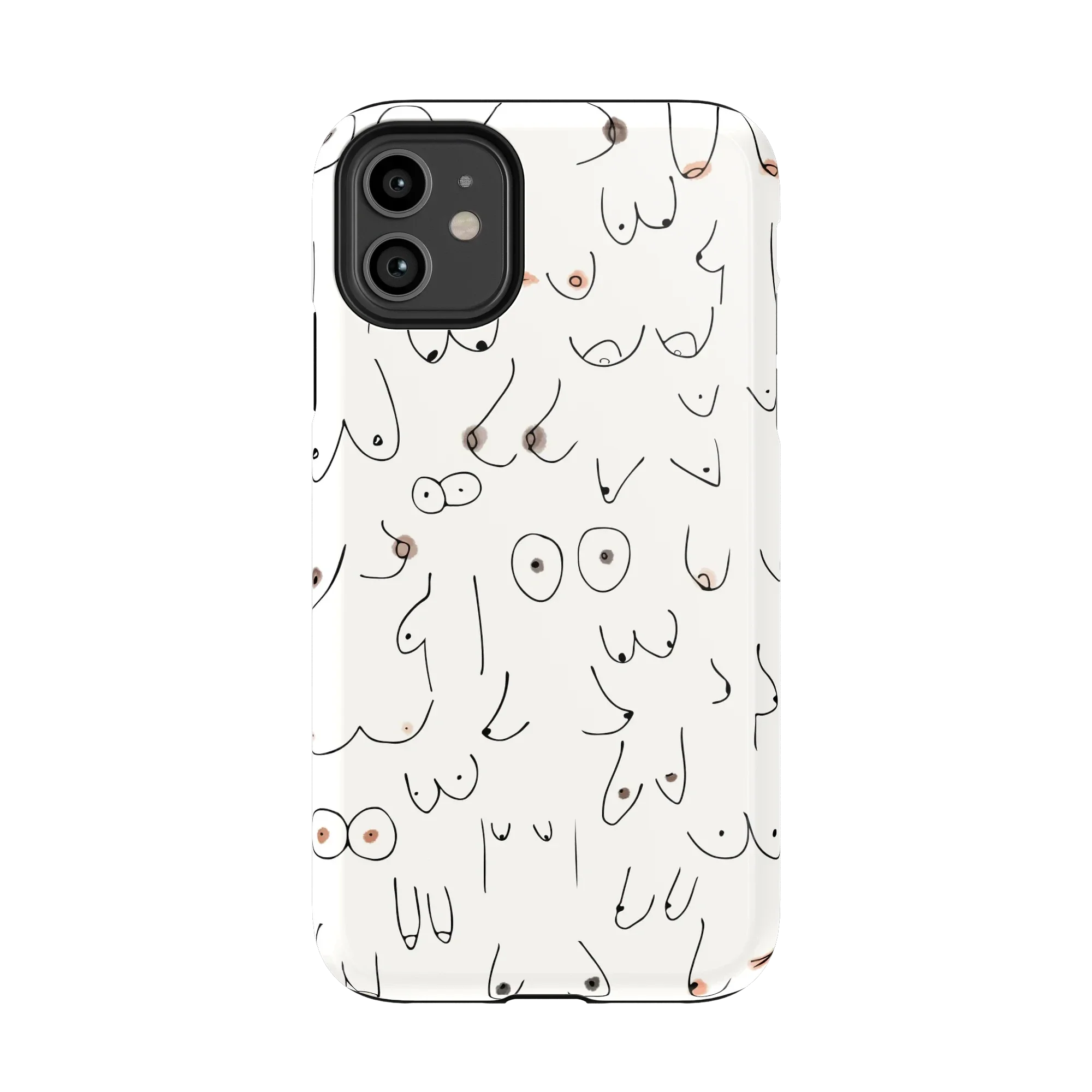 I'm With Her | Black & White Boobs Case - Image 175