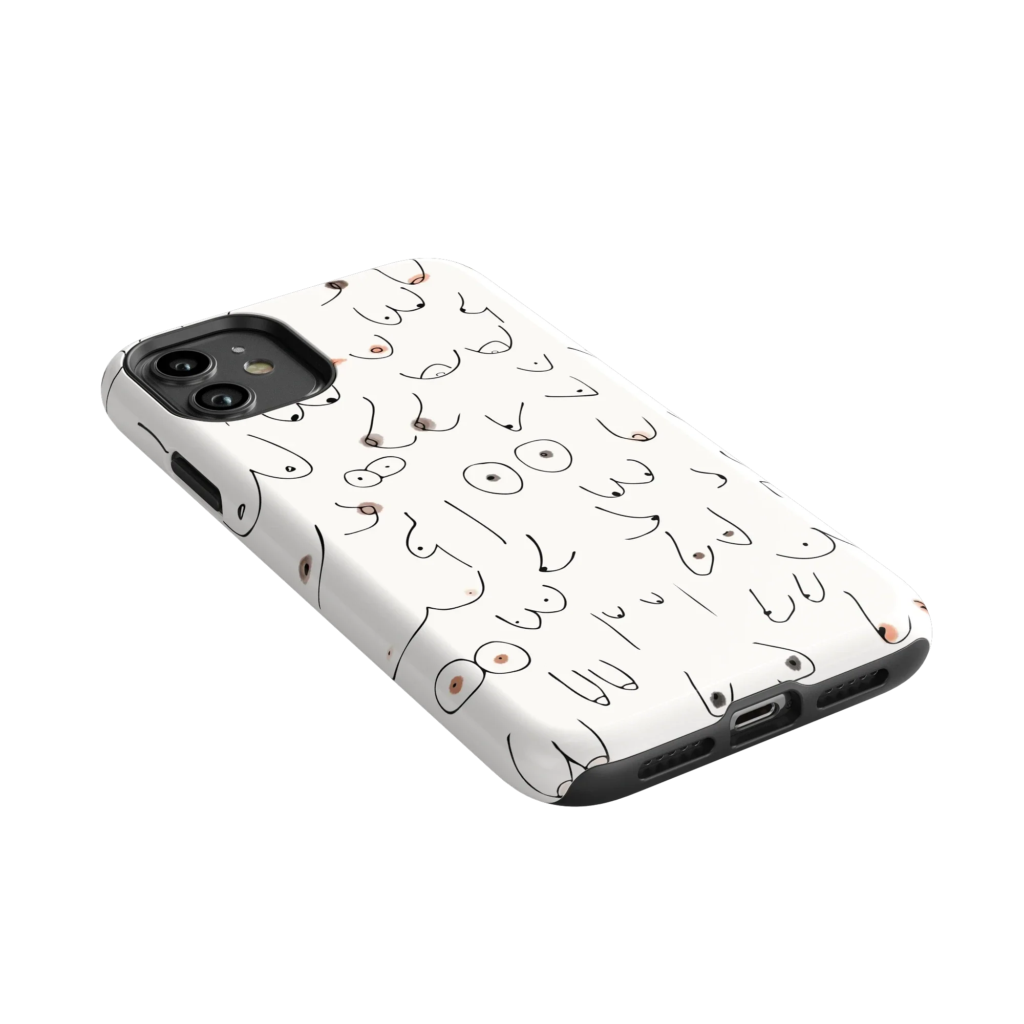I'm With Her | Black & White Boobs Case - Image 176