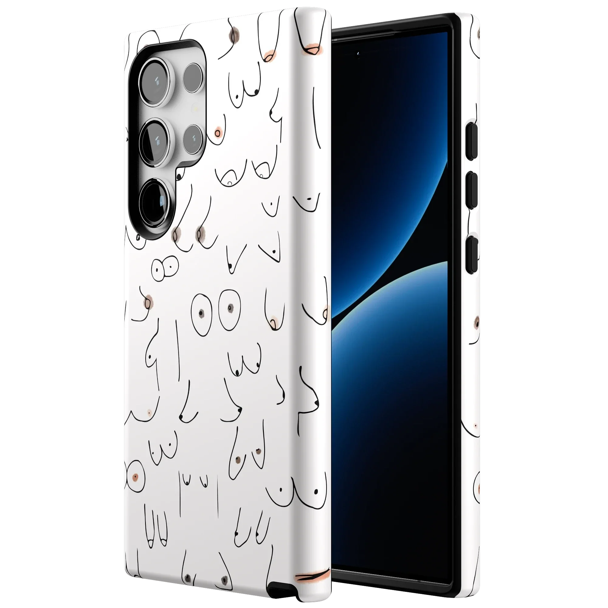 I'm With Her | Black & White Boobs Case - Image 178