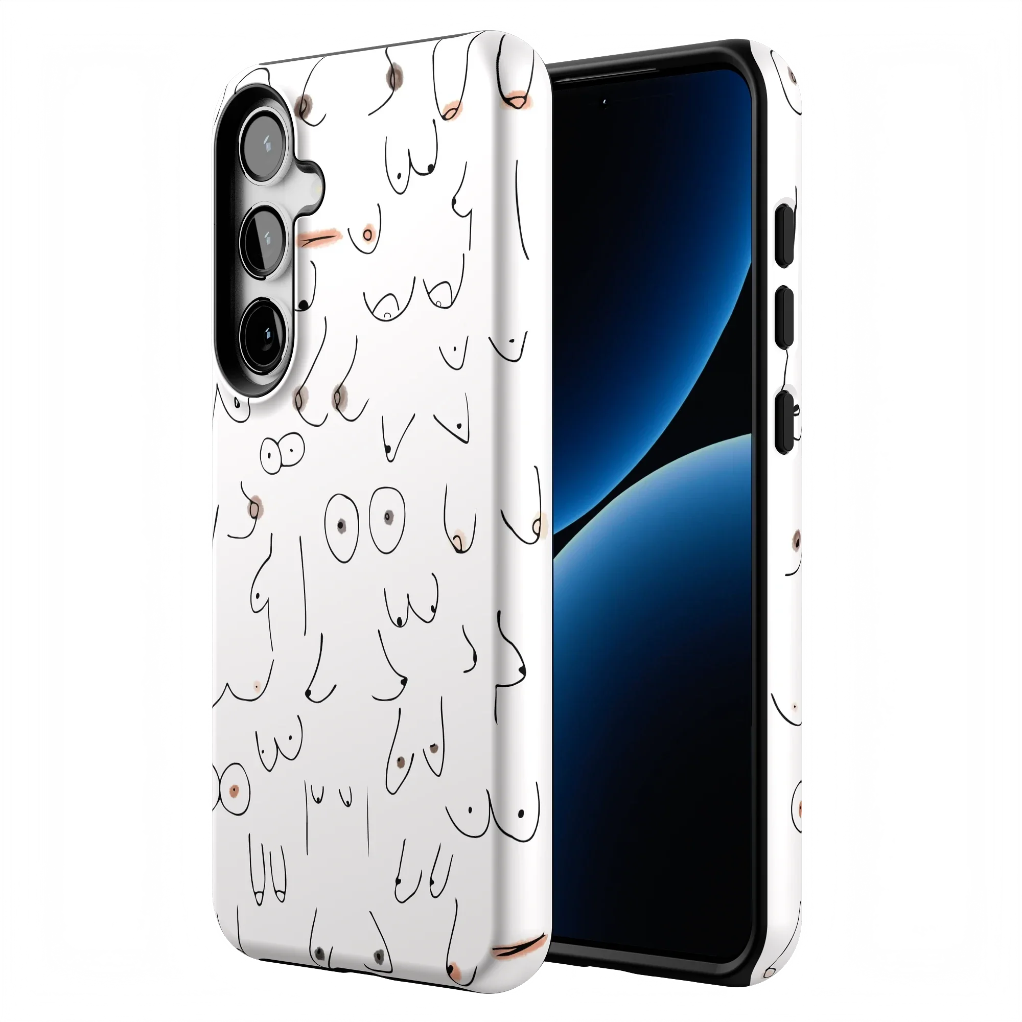 I'm With Her | Black & White Boobs Case - Image 181