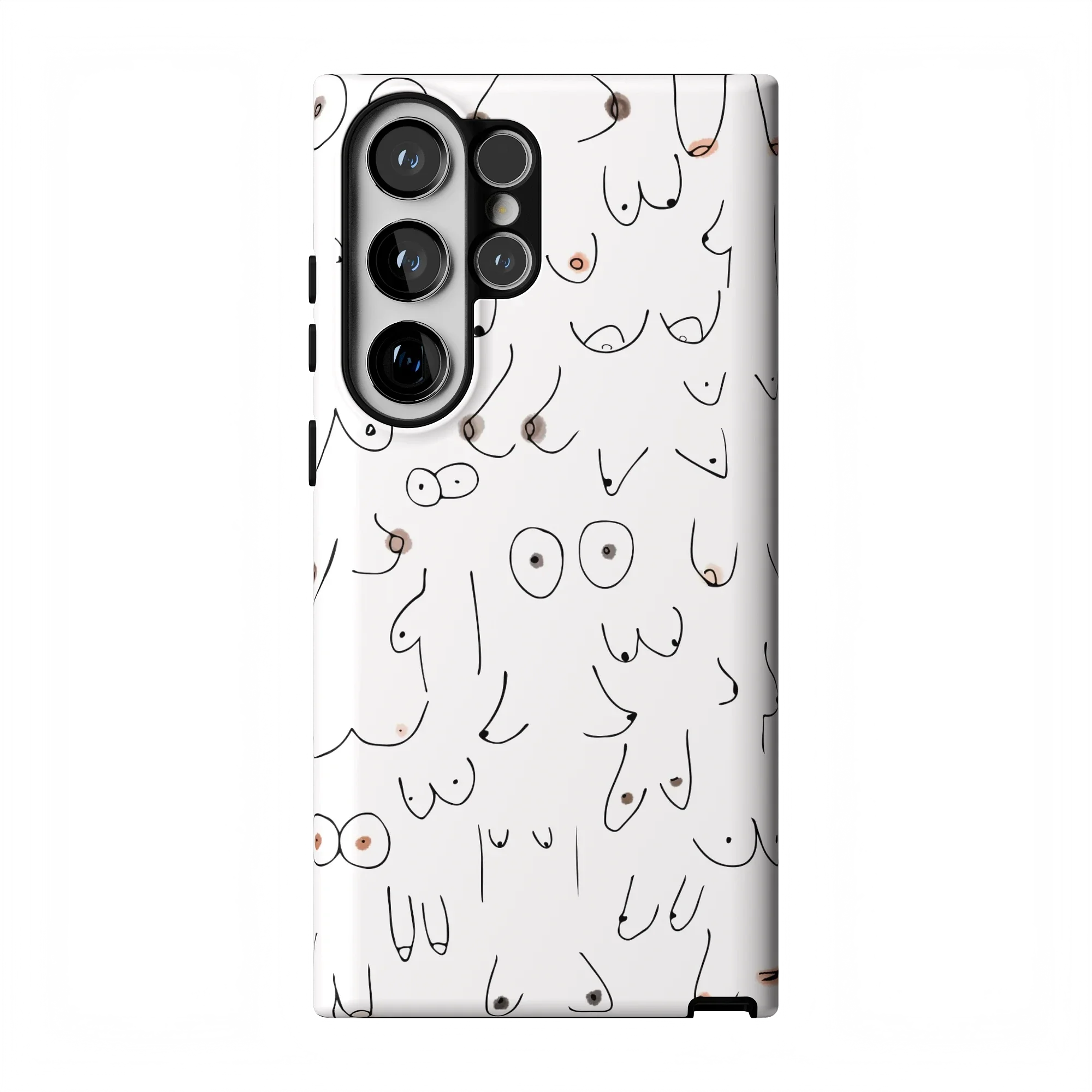 I'm With Her | Black & White Boobs Case - Image 186