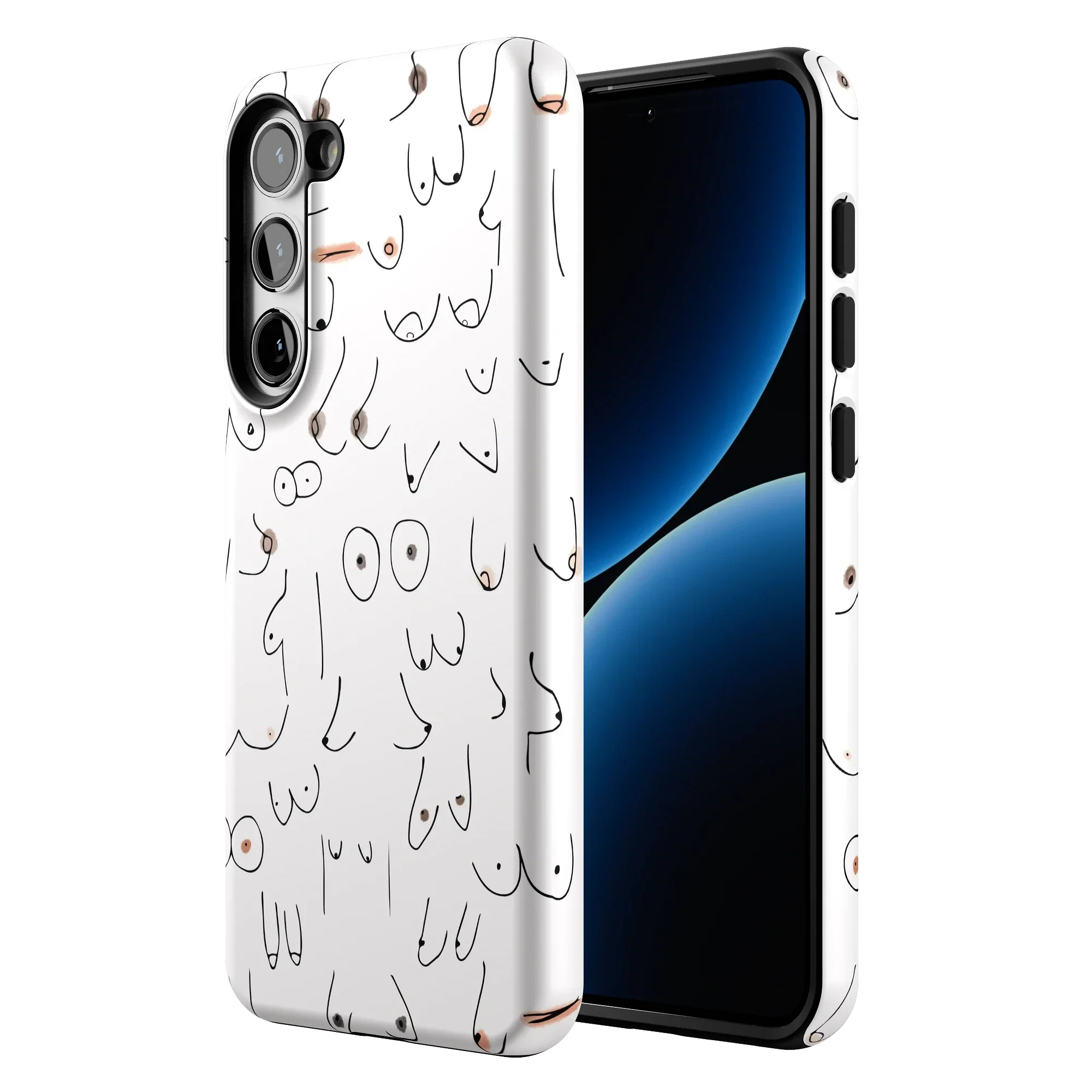 I'm With Her | Black & White Boobs Case - Image 190