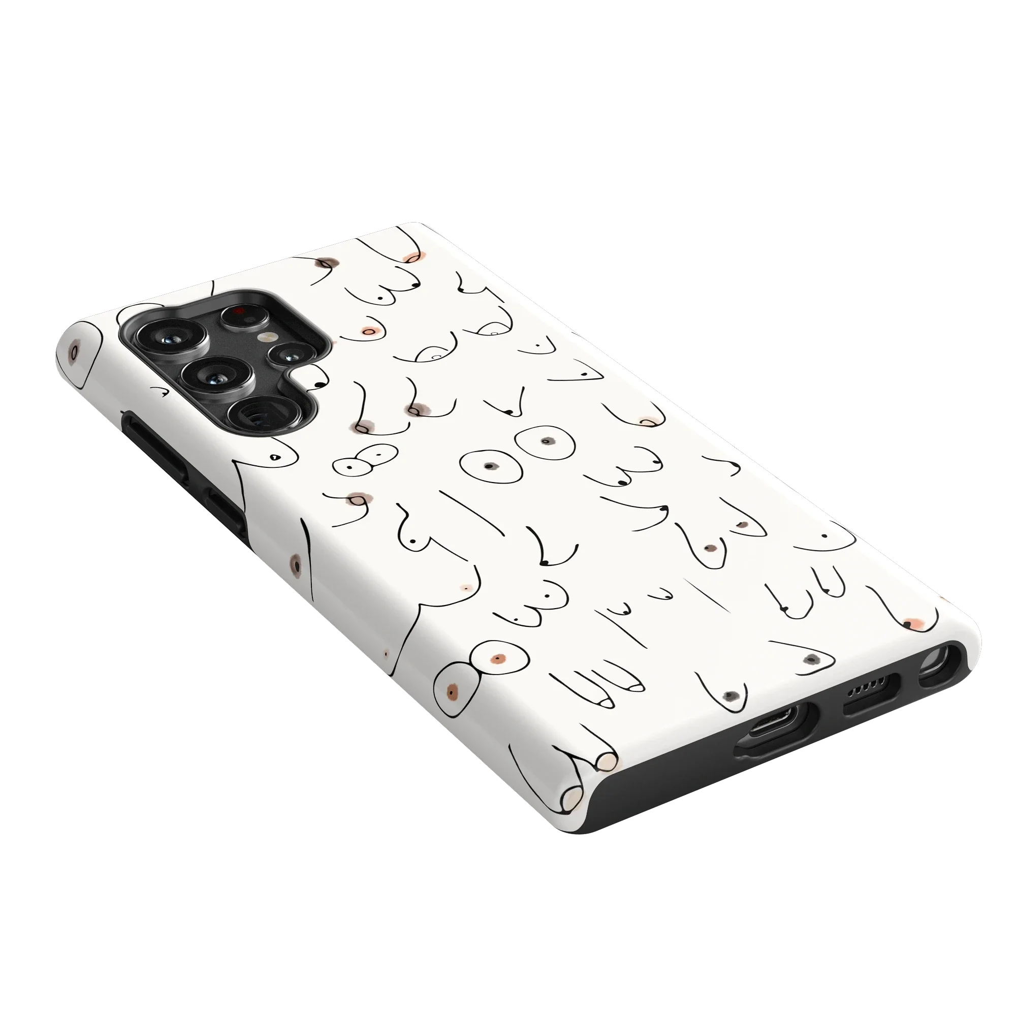 I'm With Her | Black & White Boobs Case - Image 193