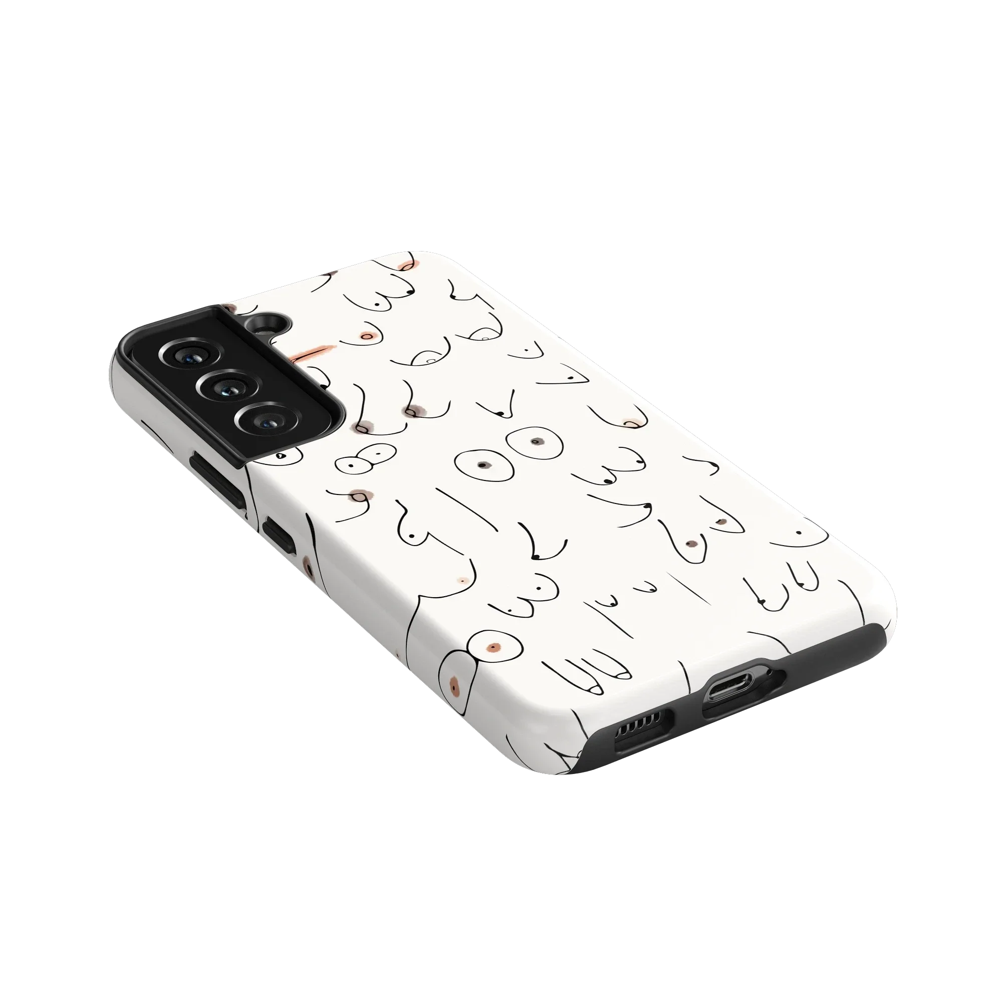 I'm With Her | Black & White Boobs Case - Image 197