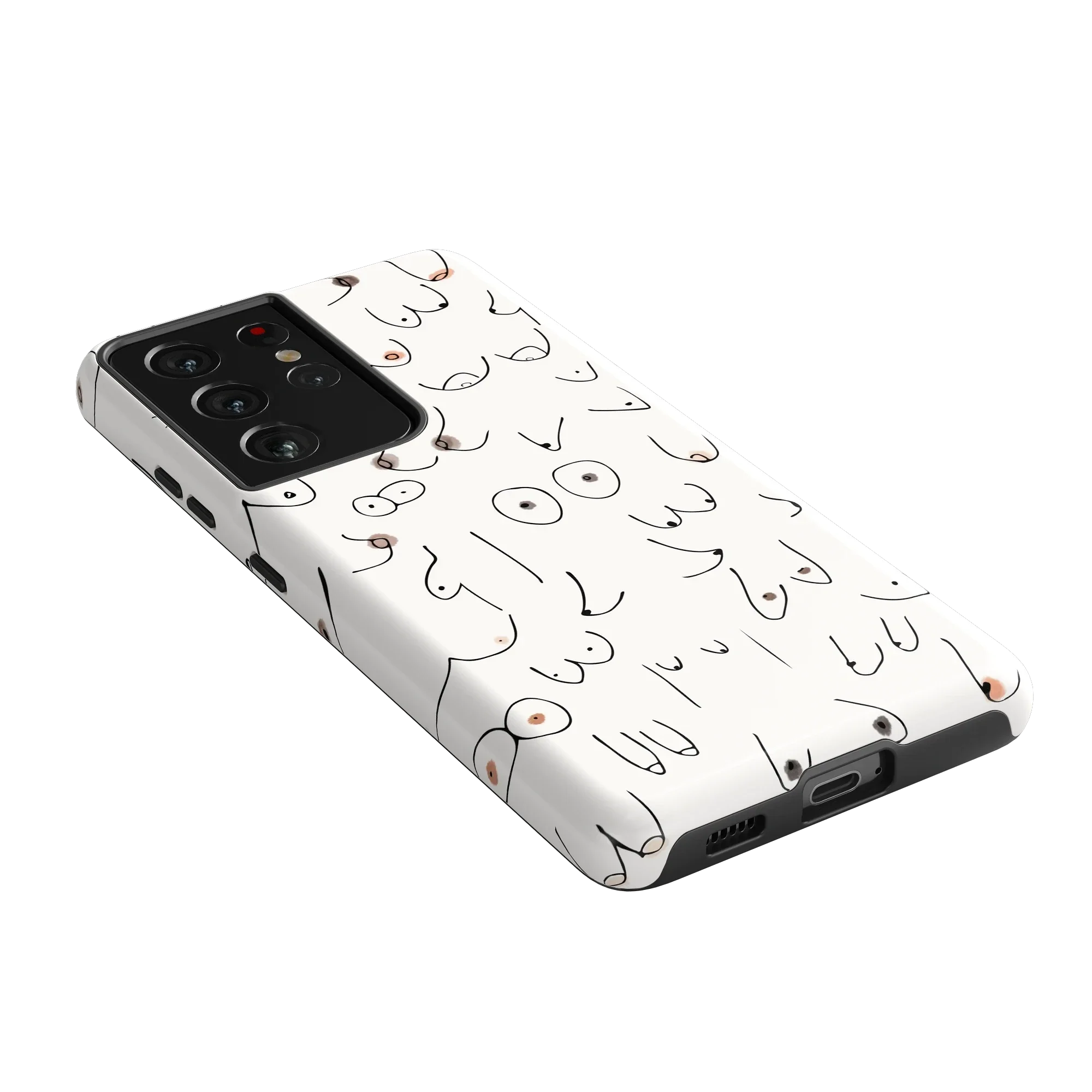 I'm With Her | Black & White Boobs Case - Image 199