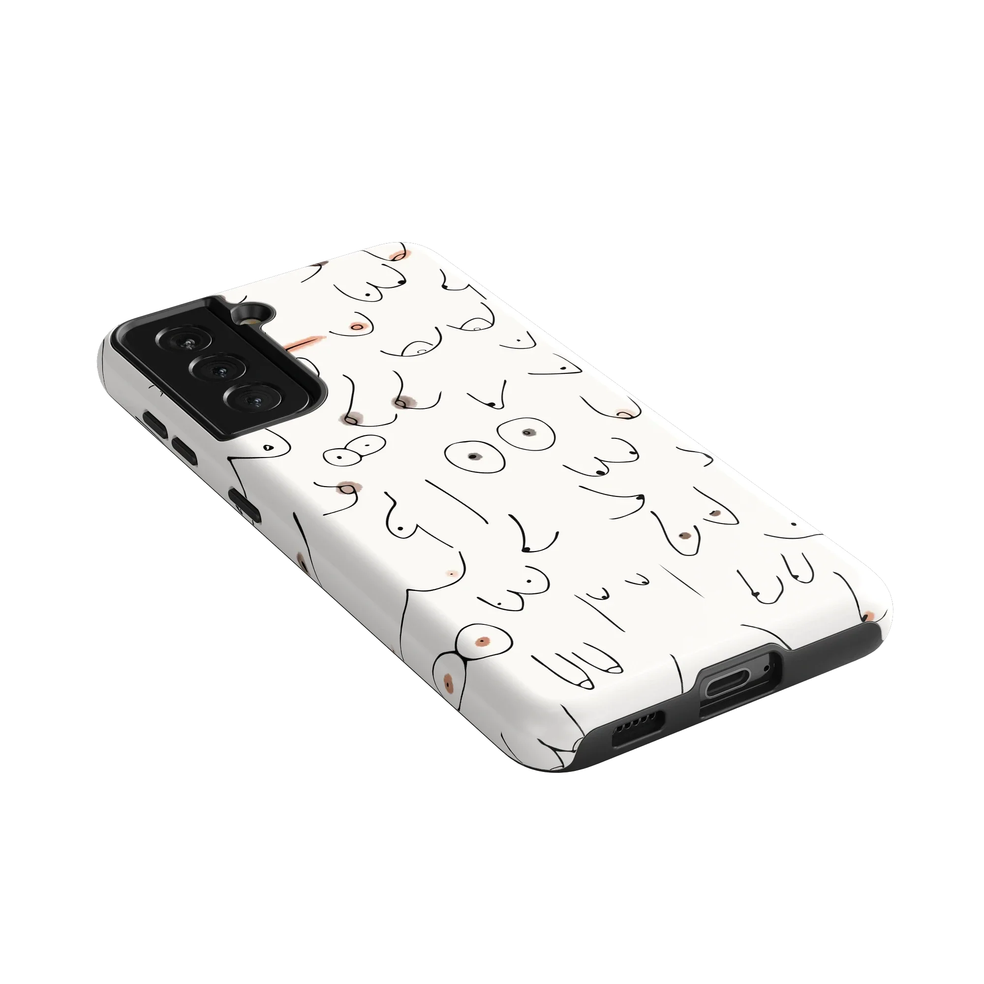 I'm With Her | Black & White Boobs Case - Image 203