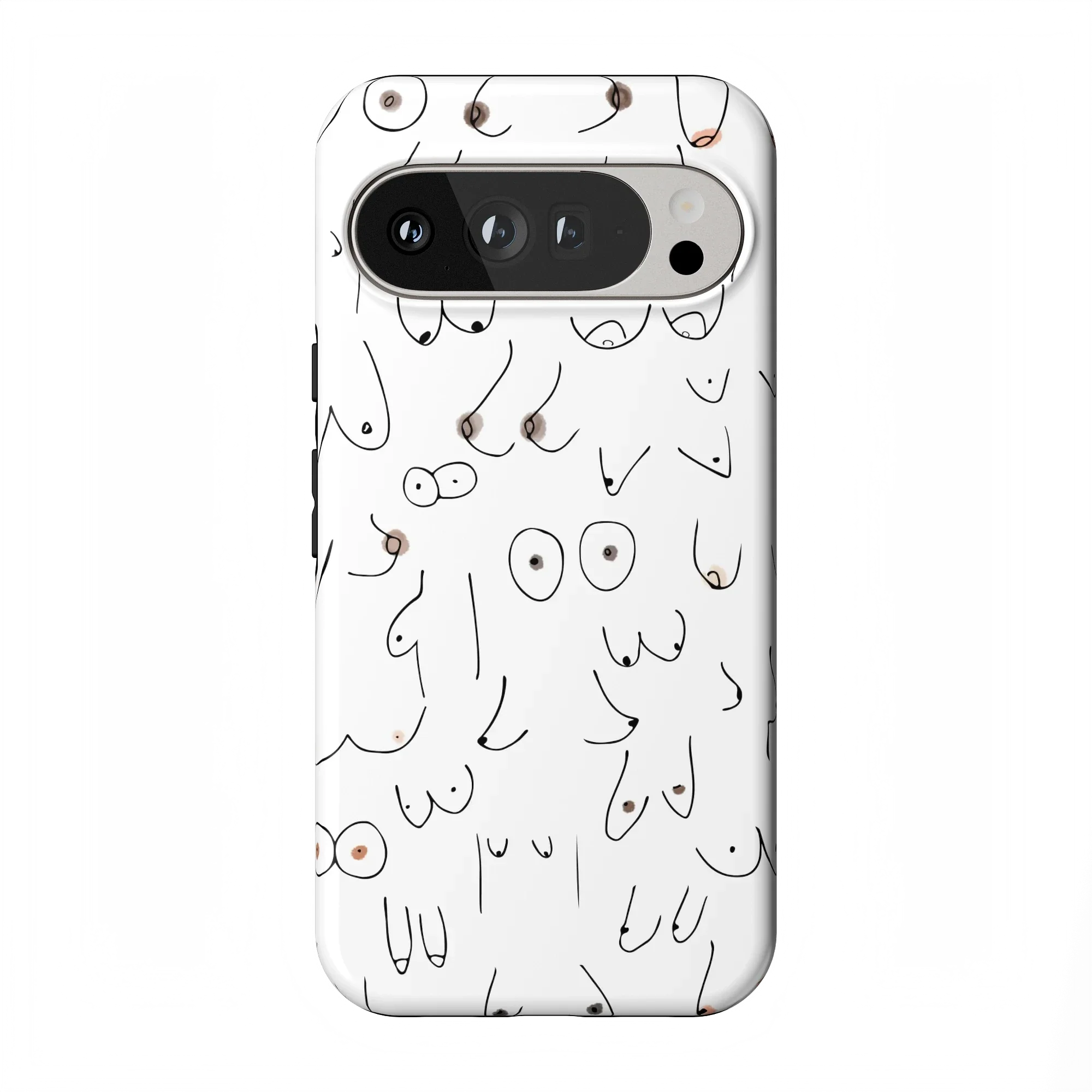 I'm With Her | Black & White Boobs Case - Image 204