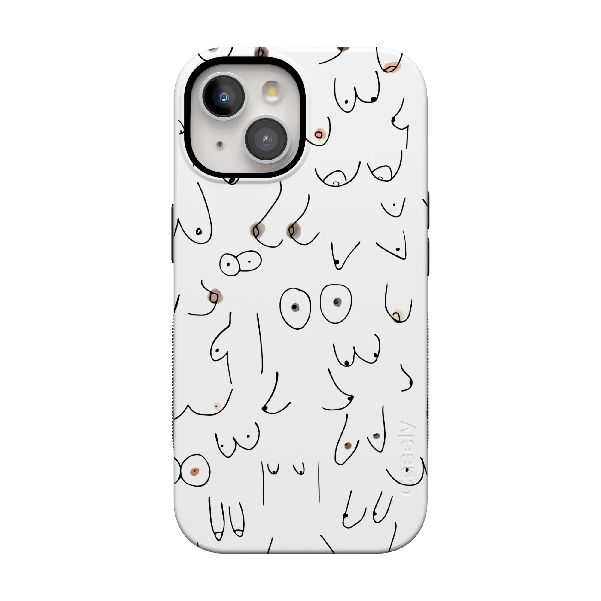 I'm With Her | Black & White Boobs Case - Image 25