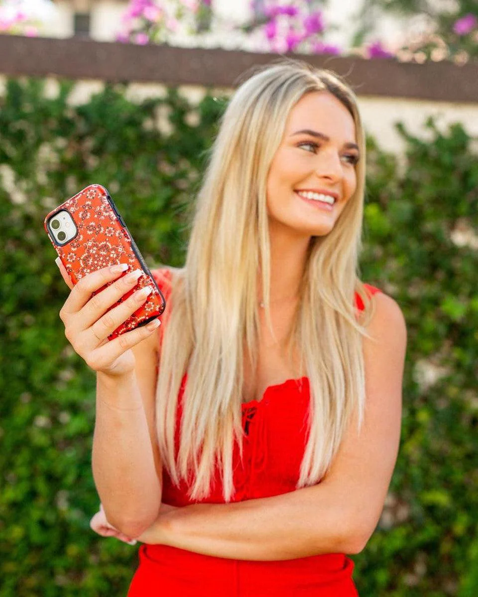 I'm with the Band | Red Bandana Print Samsung Case - Image 12