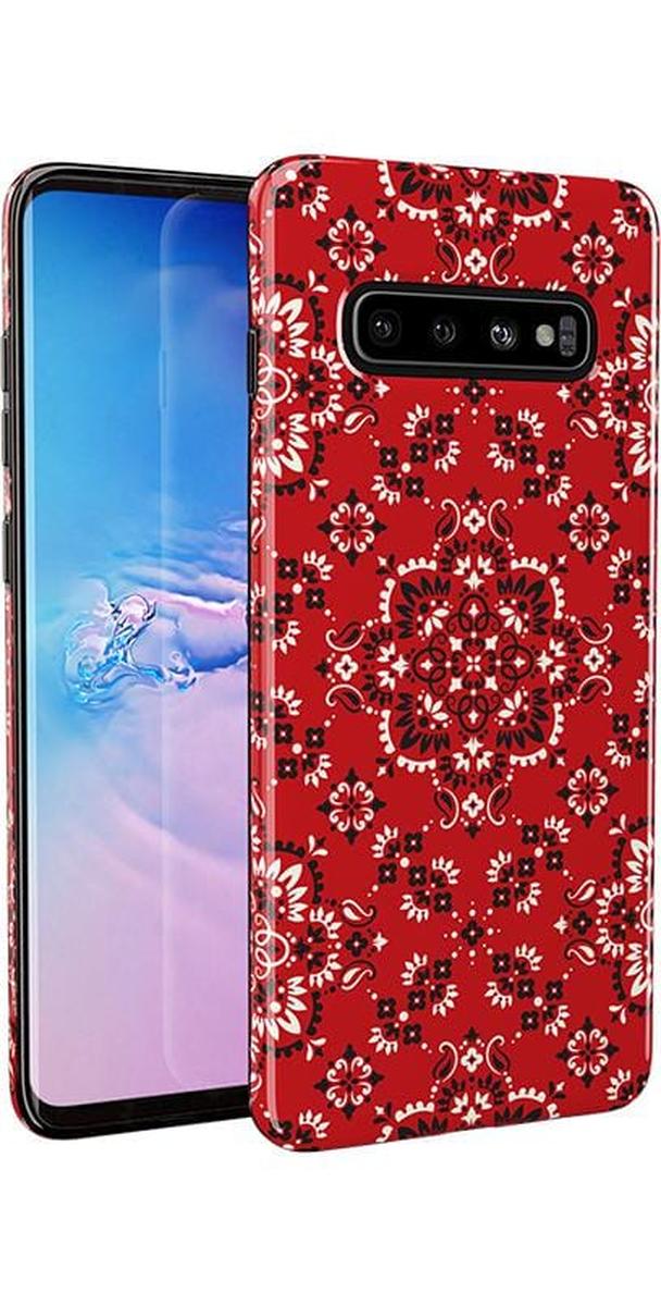 I'm with the Band | Red Bandana Print Samsung Case - Image 8