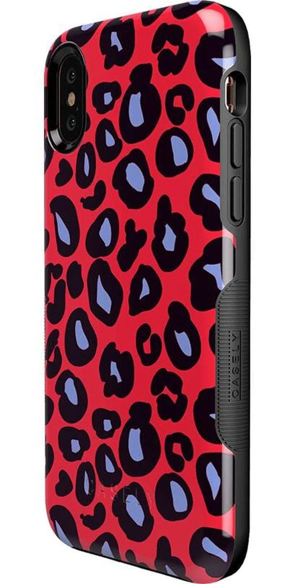 Into the Wild | Red & Blue Leopard Print Case - Image 61