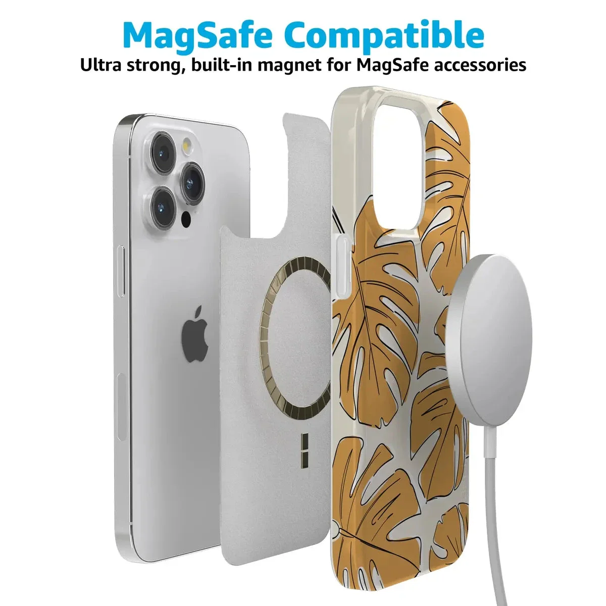 Island Time | Tropical Leaves Floral Case - Image 93
