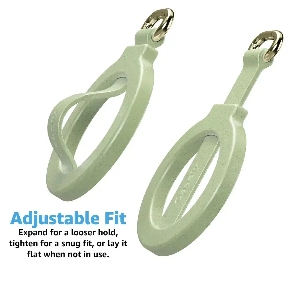 Kiwi Kiss | Matcha Green Shimmer MagRing+ with Keychain - Image 3