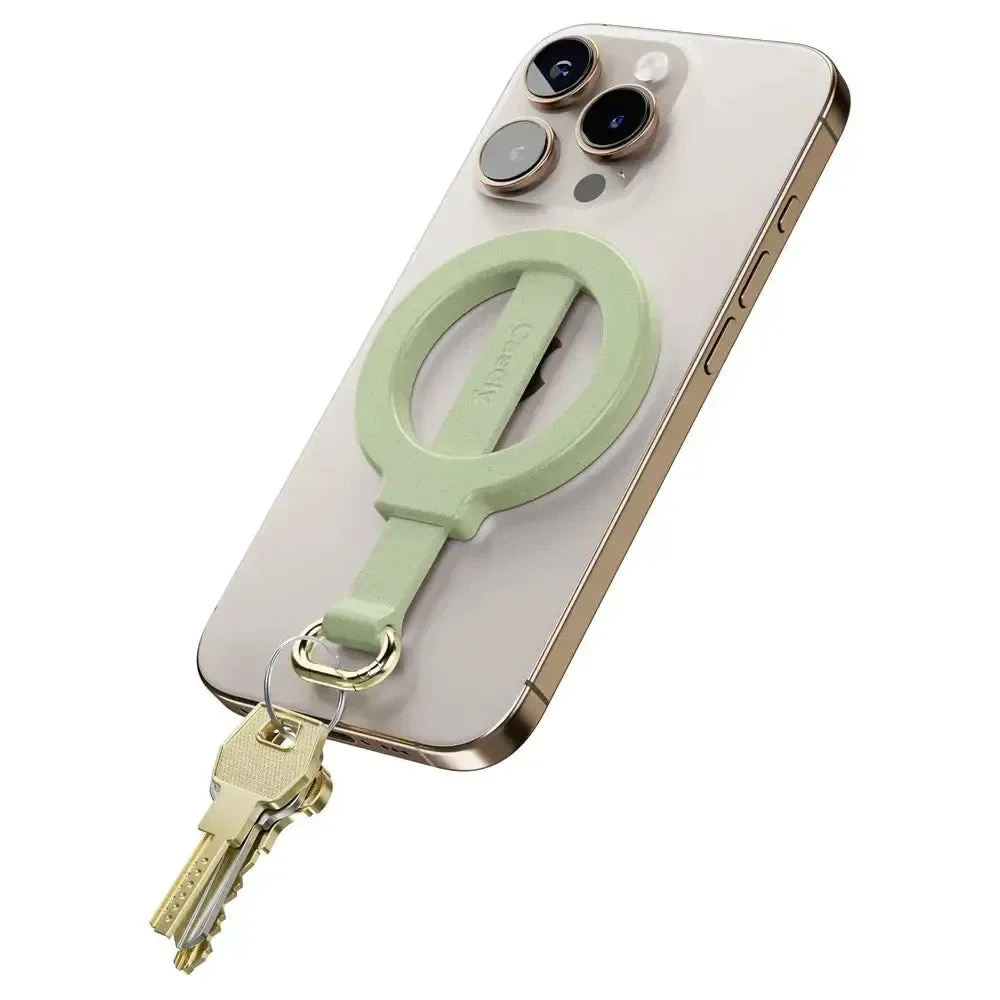 Kiwi Kiss | Matcha Green Shimmer MagRing+ with Keychain - Image 4