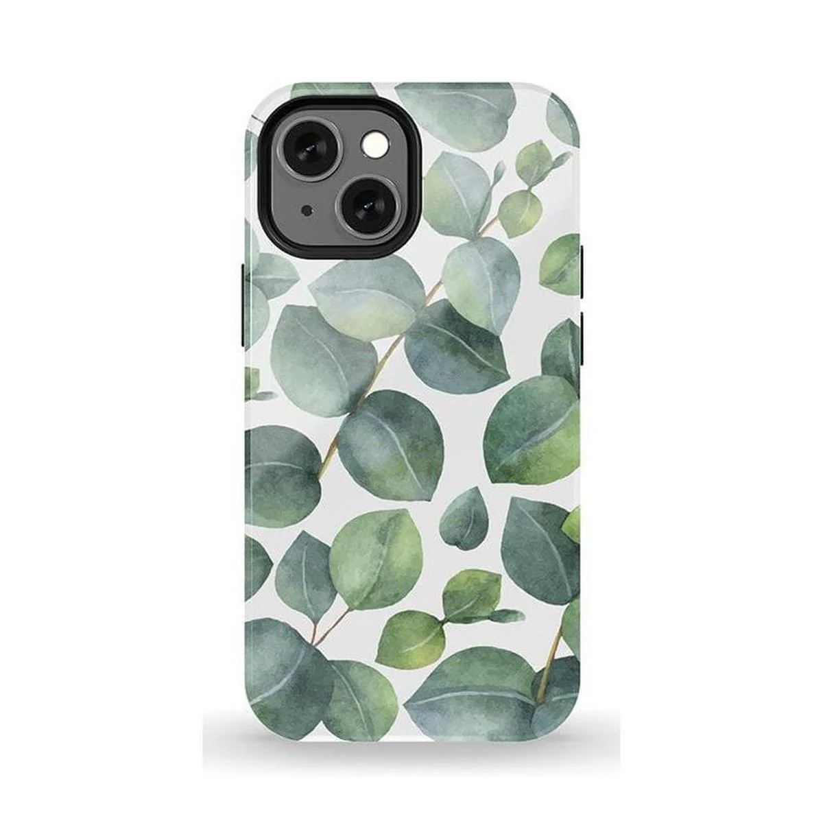 Leaf Me Alone | Green Floral Print Case - Image 64