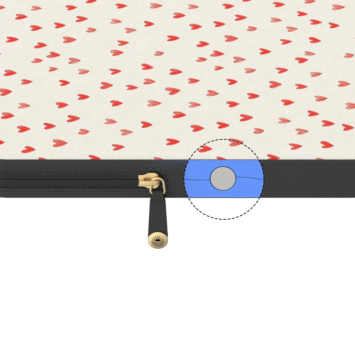 Love Letters | Doodle Hearts Laptop Case - Image 5
