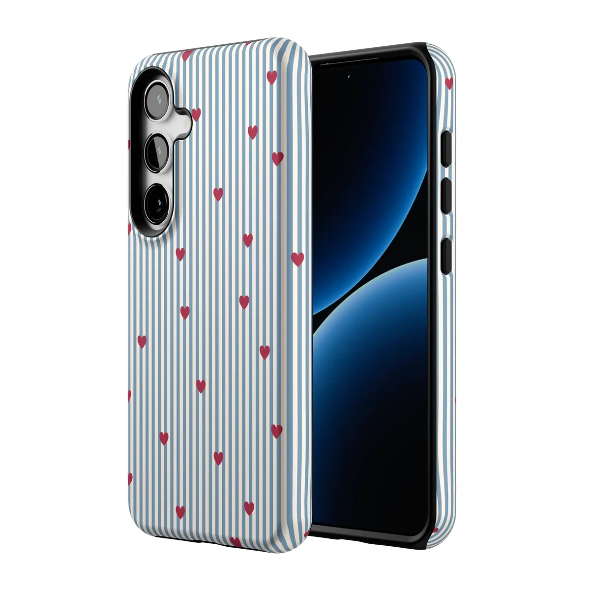 Love Lines | Blue Stripes Case - Image 131