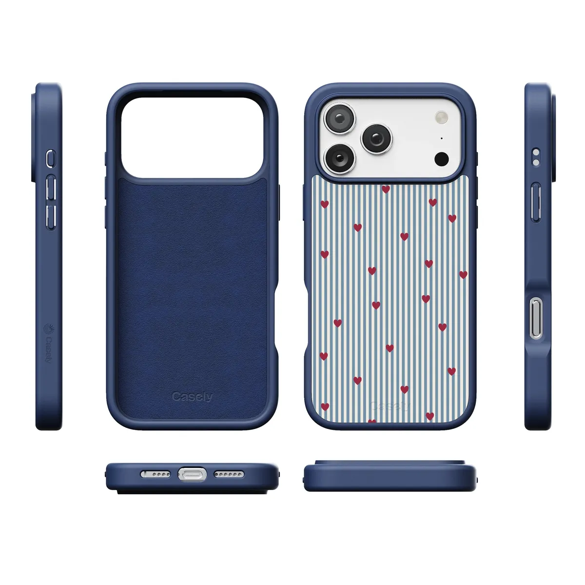 Love Lines | Blue Stripes Case - Image 170