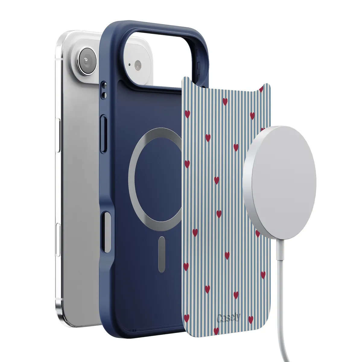 Love Lines | Blue Stripes Case - Image 174