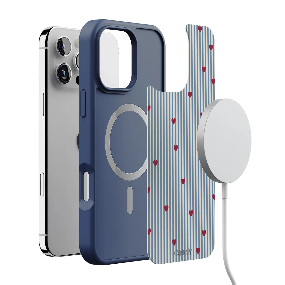 Love Lines | Blue Stripes Case - Image 184