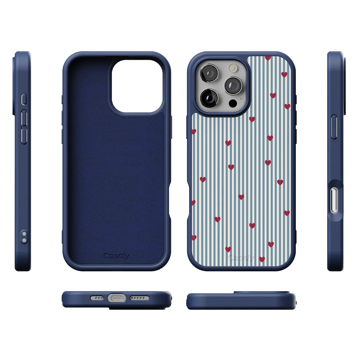 Love Lines | Blue Stripes Case - Image 185