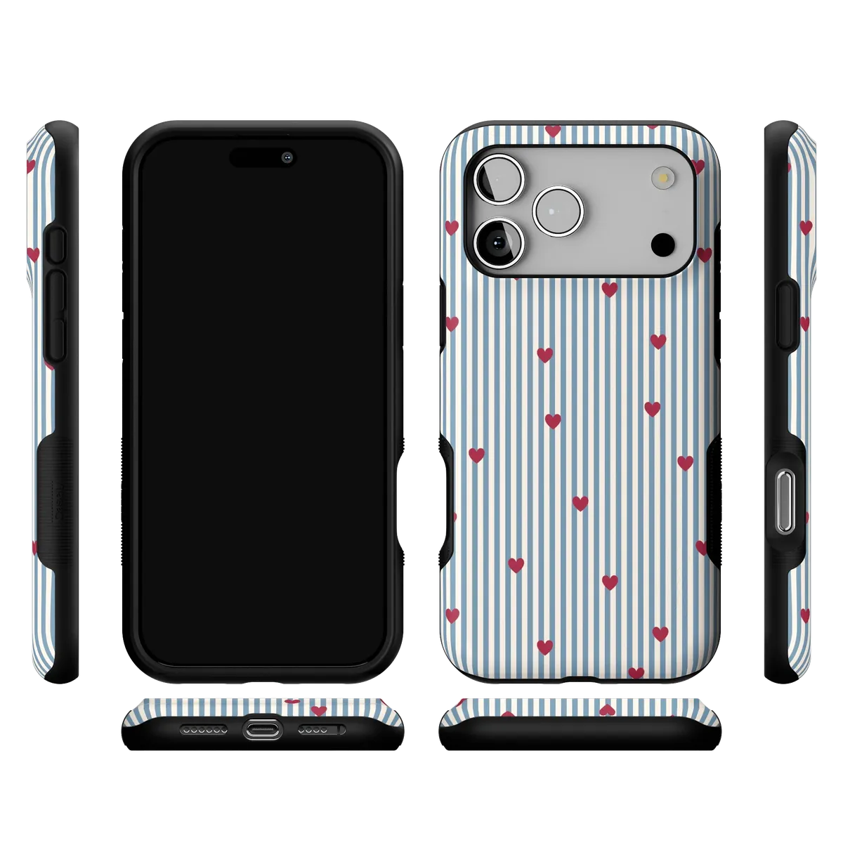 Love Lines | Blue Stripes Case - Image 8