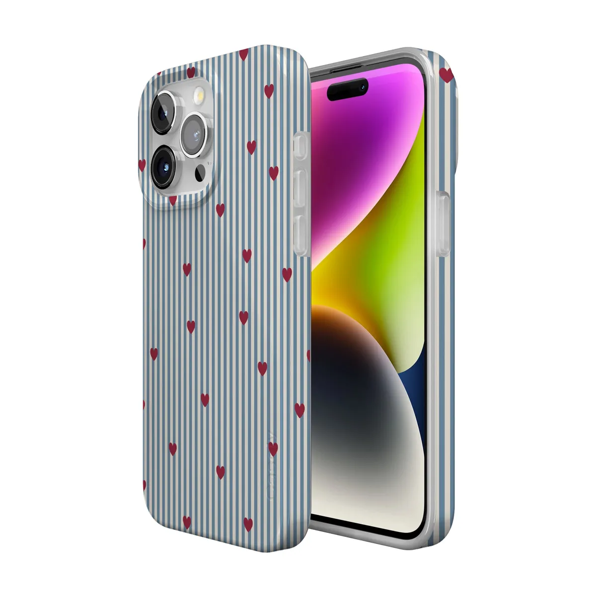 Love Lines | Blue Stripes Case - Image 98