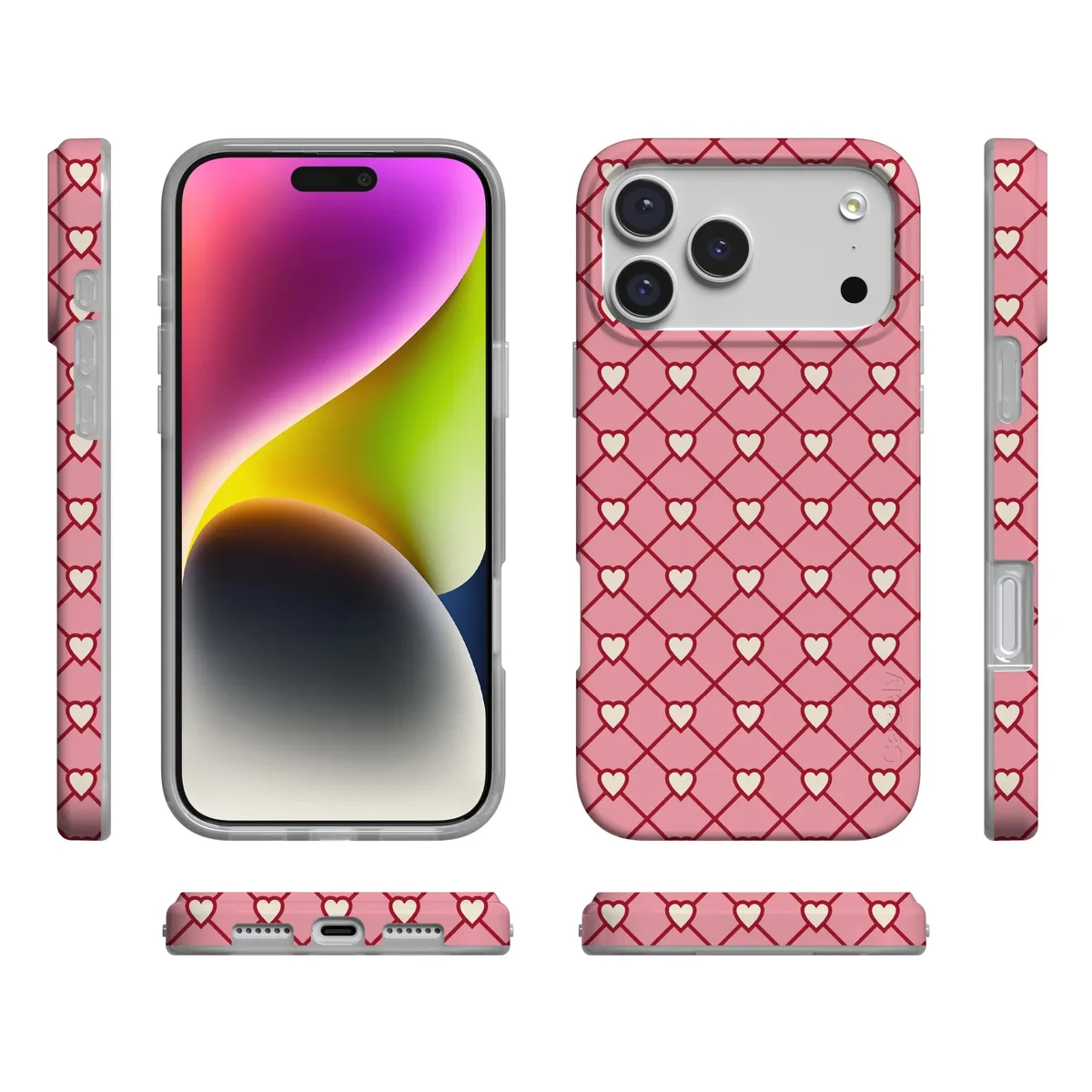 Love Locks | Pink Hearts Case - Image 81