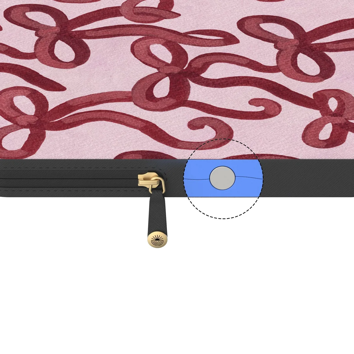 Love Me Knot | Mauve Bow Laptop Case - Image 15