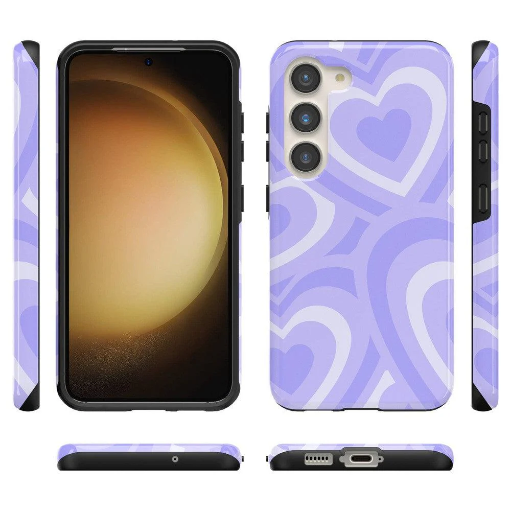 Love Song | Lavender Heart Samsung Case - Image 15