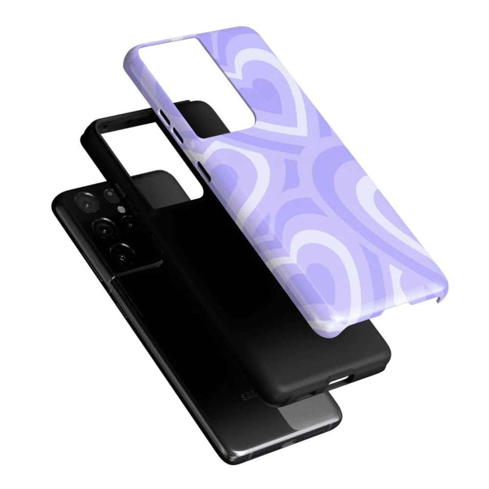 Love Song | Lavender Heart Samsung Case - Image 30