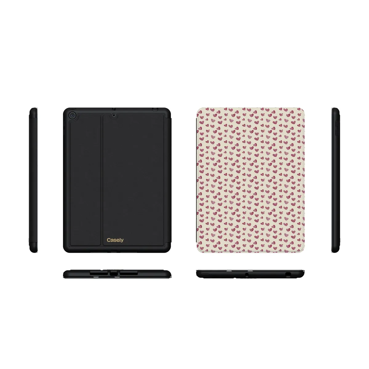 Lovebug | Mauve Hearts iPad Case - Image 29