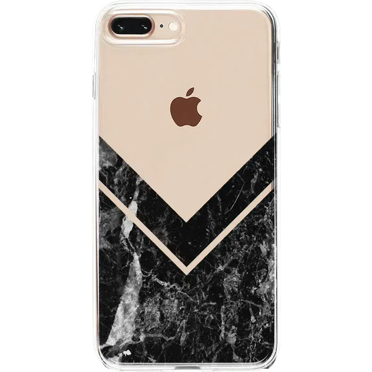 Sleek and Simple | Black Marble V Clear Case - Image 13