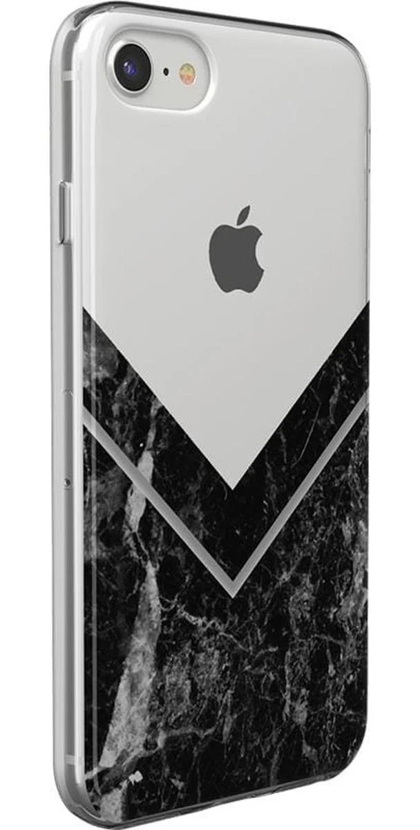 Sleek and Simple | Black Marble V Clear Case - Image 15