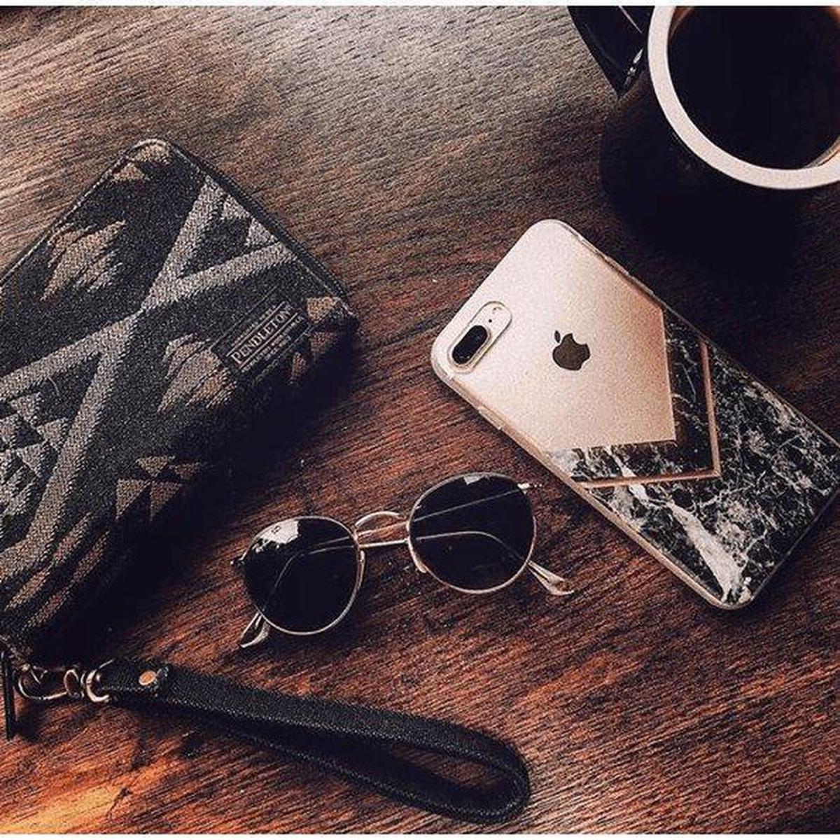 Sleek and Simple | Black Marble V Clear Case - Image 23