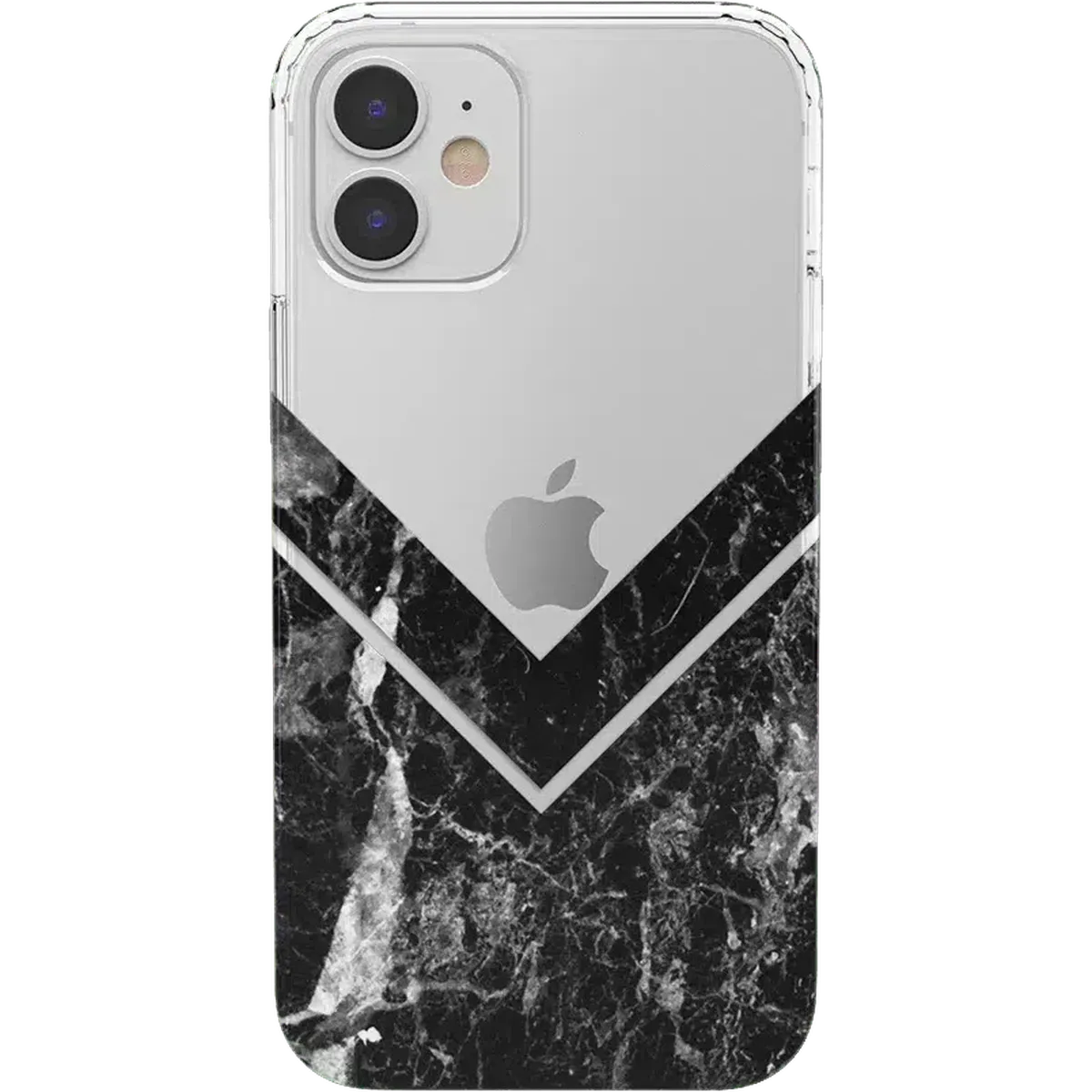 Sleek and Simple | Black Marble V Clear Case - Image 4