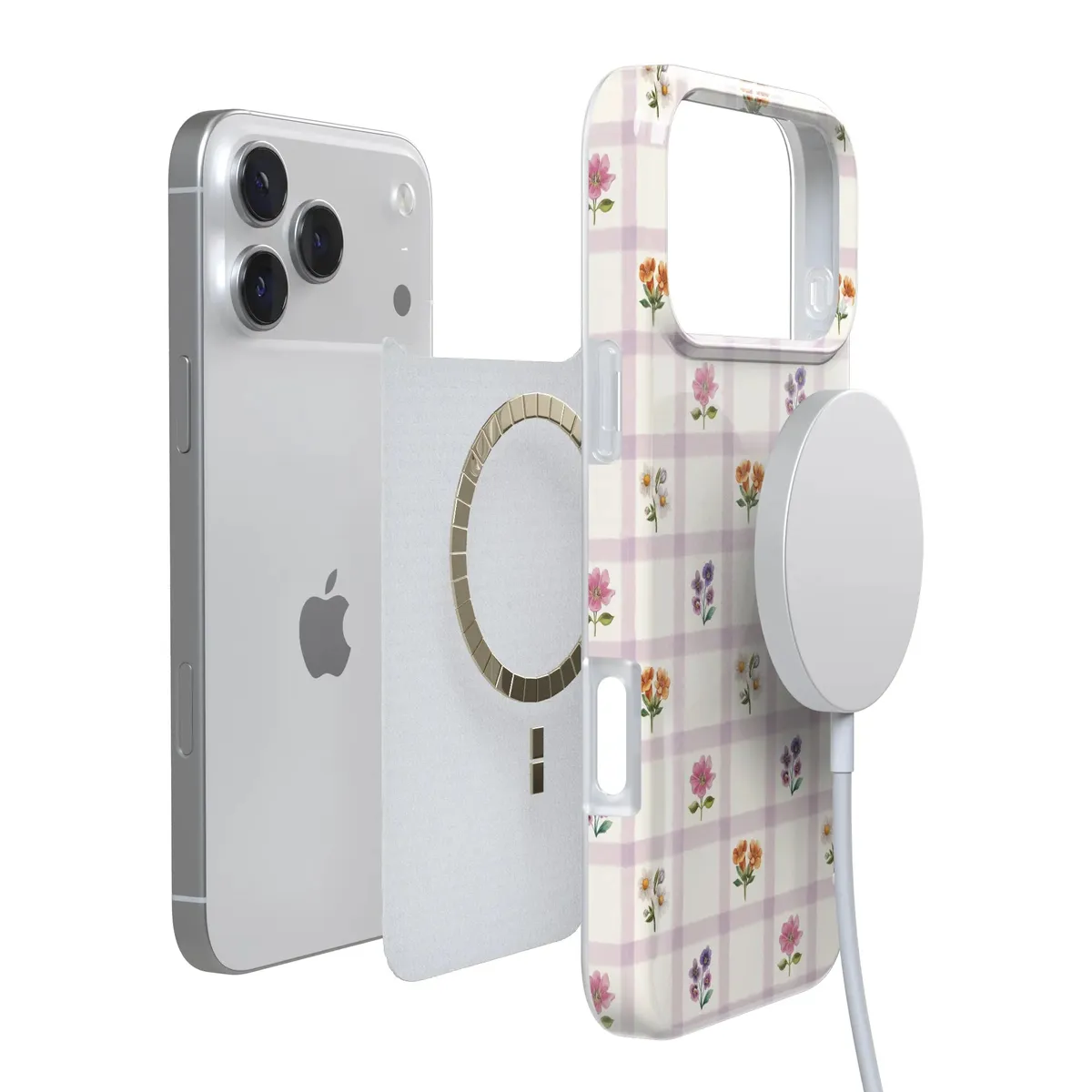 Meadow Check | Floral Gingham Case - Image 180