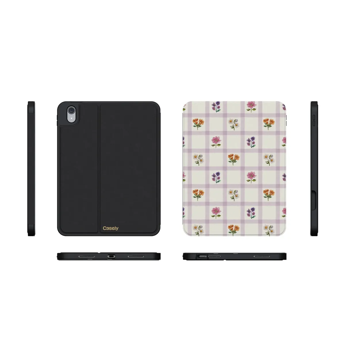 Meadow Check | Floral Gingham iPad Case - Image 13