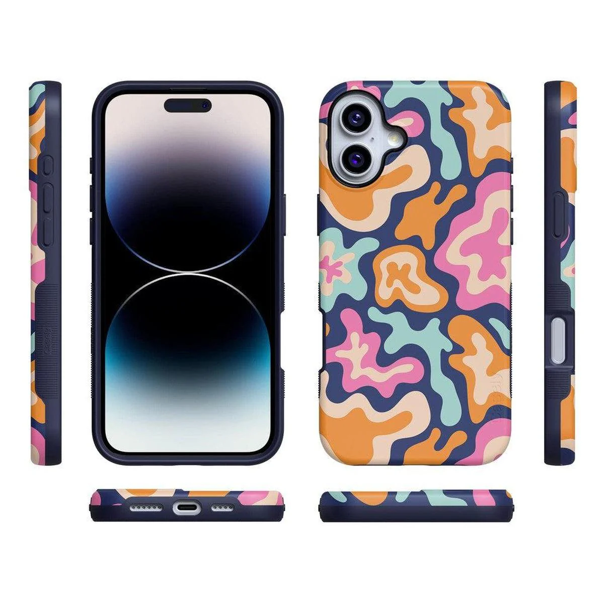Midnight Color Splash | Abstract Retro Case - Image 105