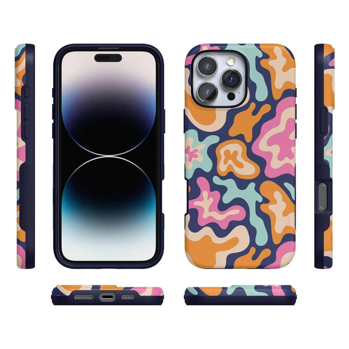 Midnight Color Splash | Abstract Retro Case - Image 94