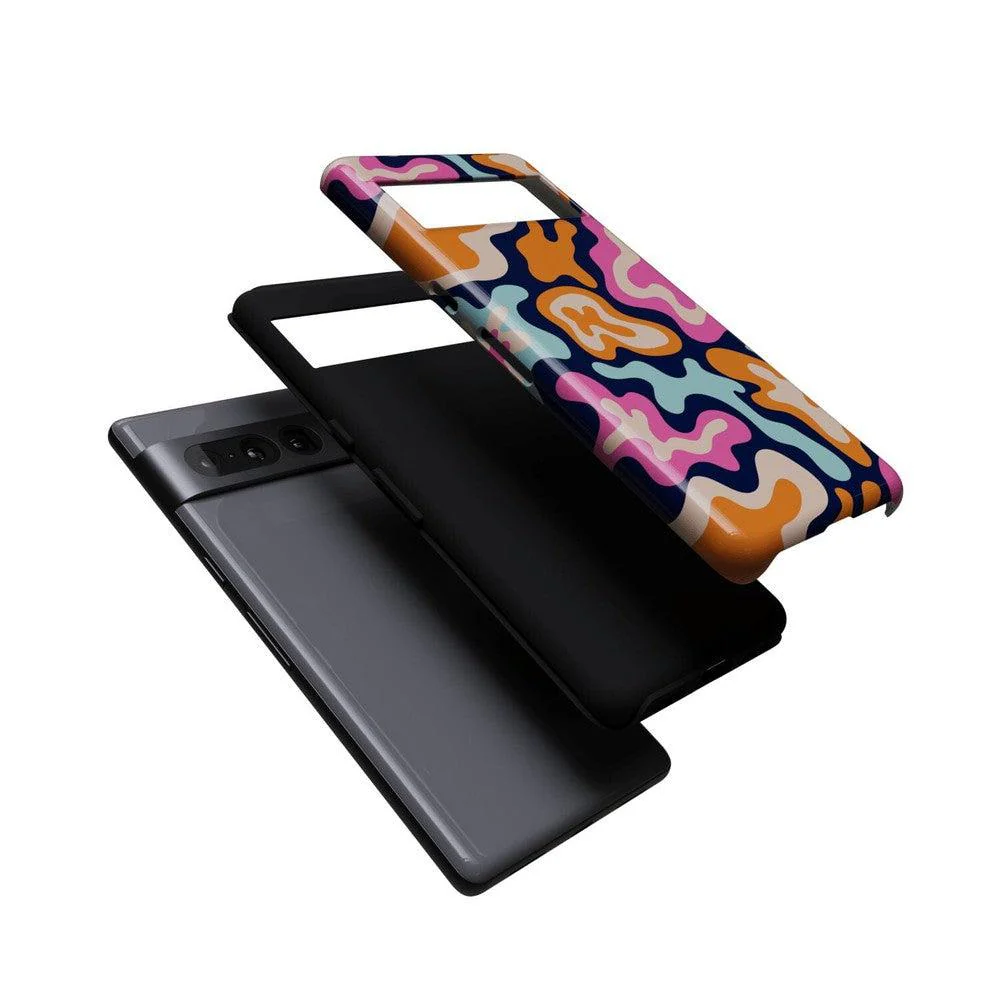 Midnight Color Splash | Abstract Retro Google Pixel Case - Image 12